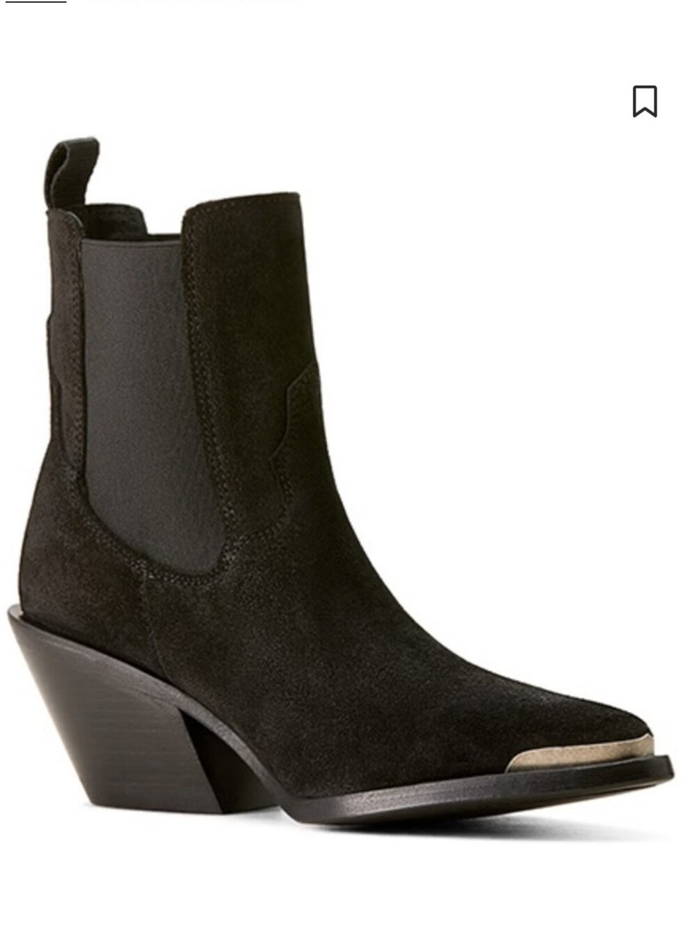 New The Kooples (Paris) Women's Elegant Black Suede Leather Pointed Heeled Boots